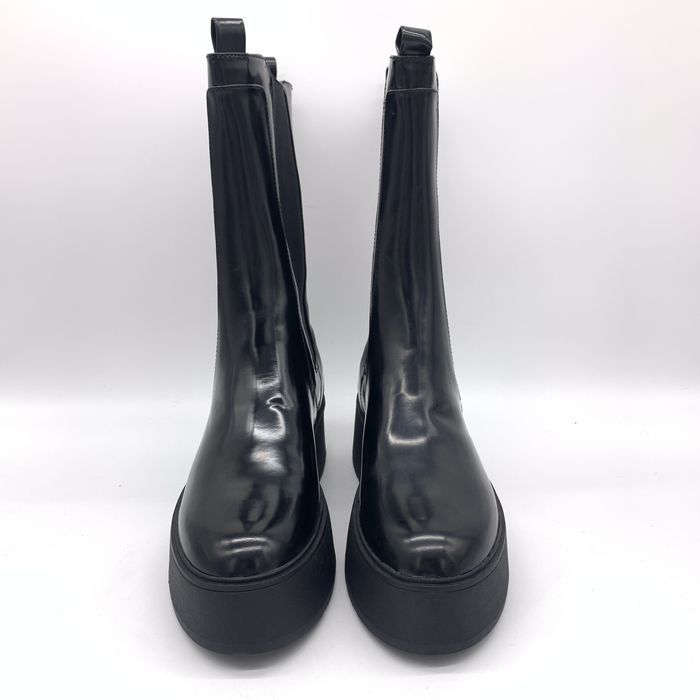 Buty damskie botki na platformie eleganckie czarne EVEN&ODD rozmiar 41