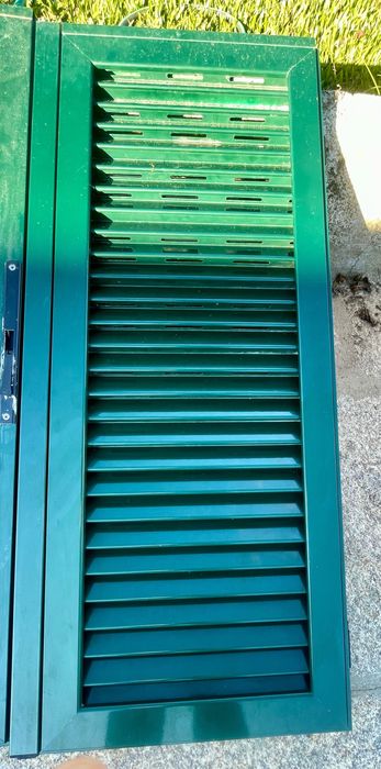 7 Portadas Duplas Alumínio Verde com Aro