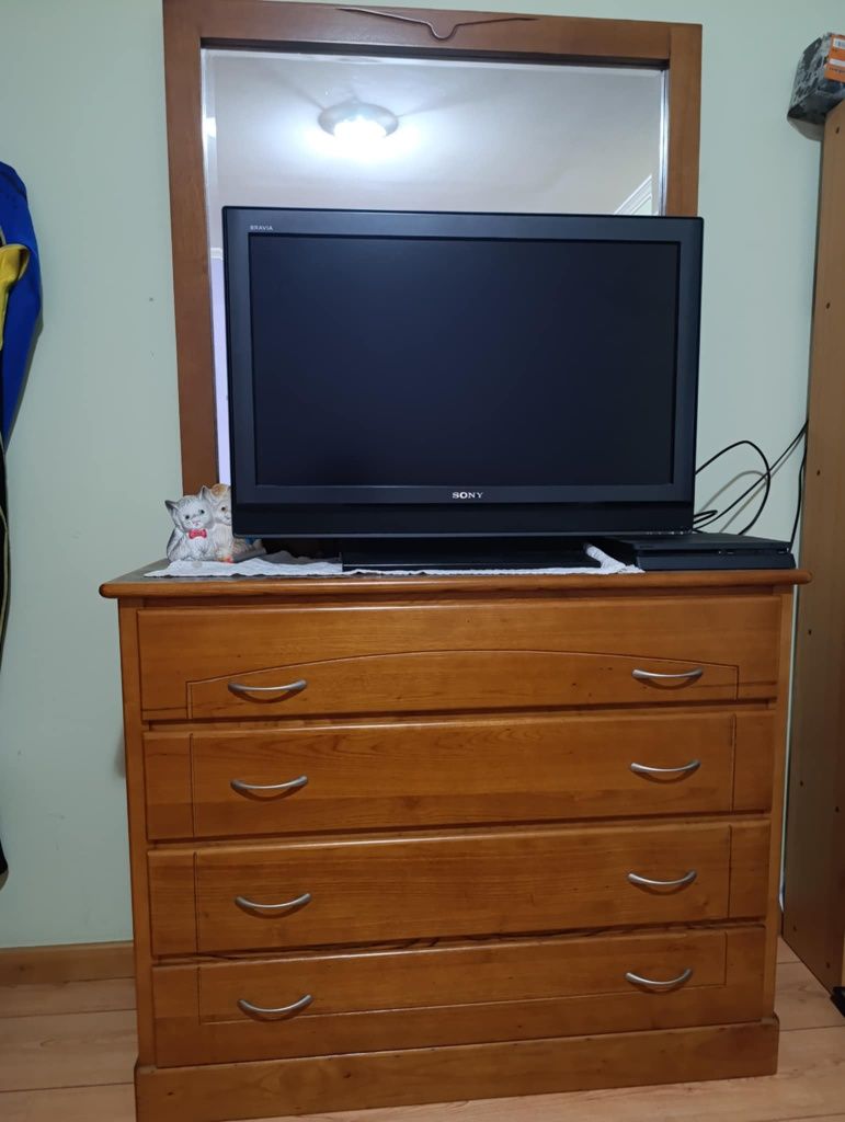 Mobília de quarto de casal madeira maciça