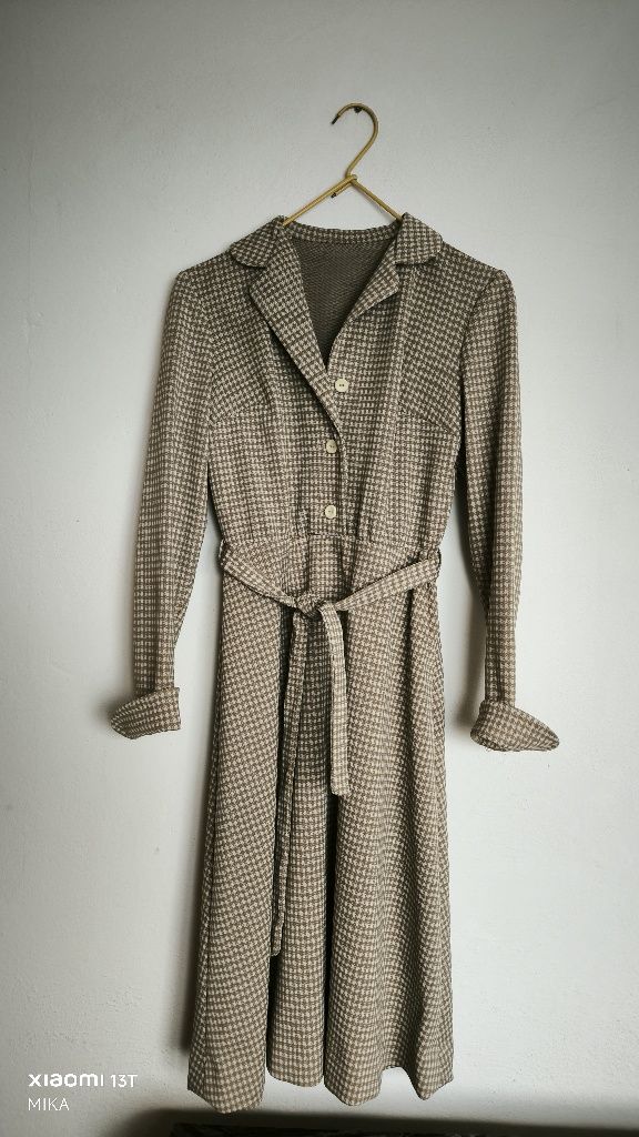 Vintage sukienka koszulowa lata 80. | Idealny idealny