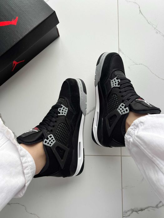 ‼️Кросівки Jordan 4 Retro SE Black Canvas