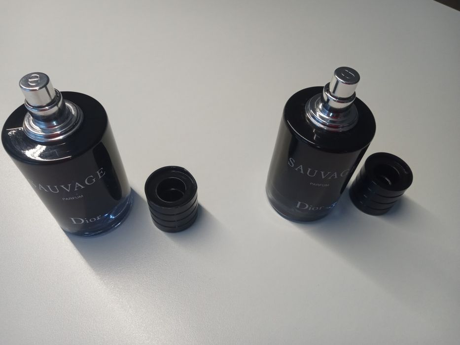 Dior sauvage perfum parfum pusta butelka flokon