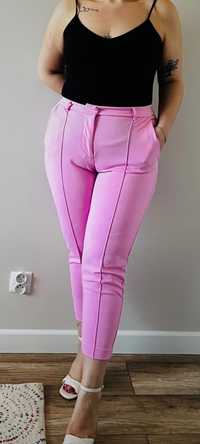 Spodnie cygaretki Reserved M różowe