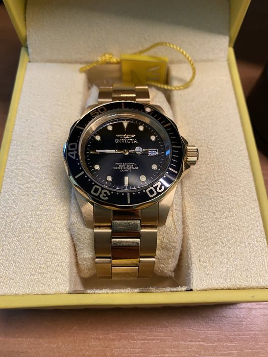 Zegarek Invicta Pro diver złoty