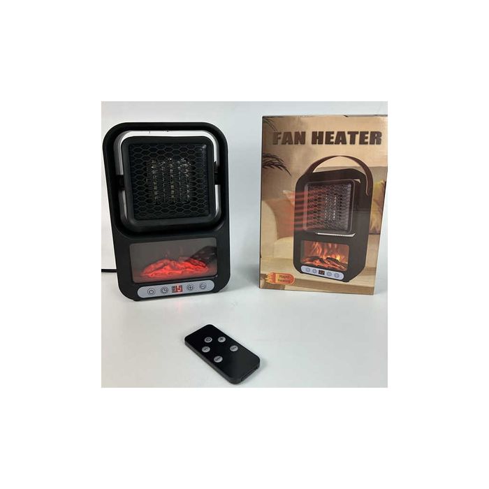 Aquecedor Ajustável Efeito Lareira c/ Comando