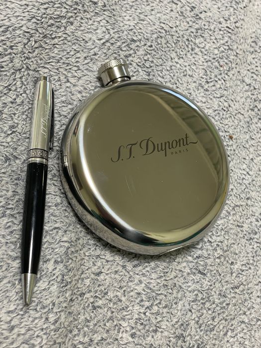 Фляга нержавейка 240 мл- шариковая ручка. Новая