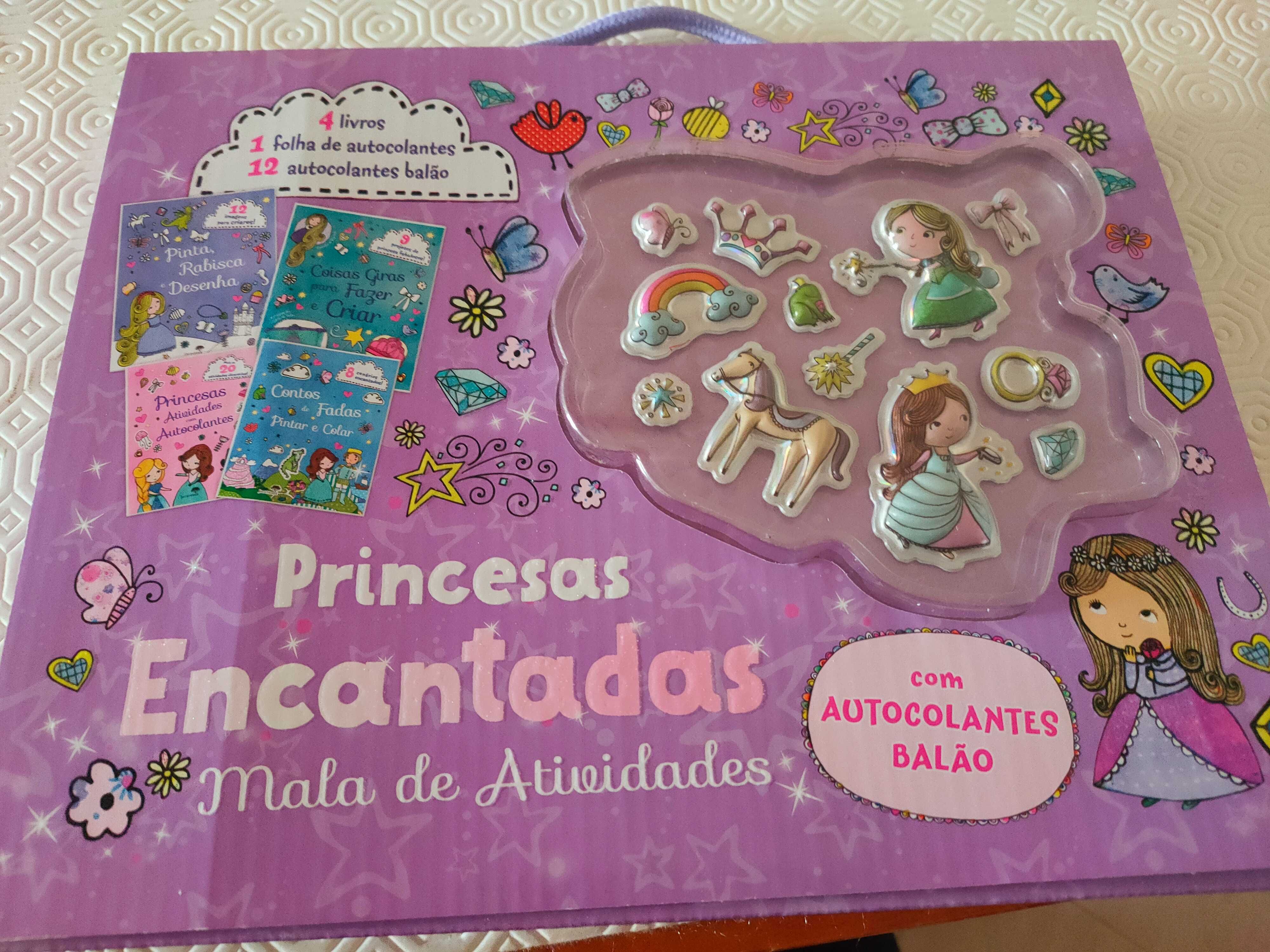 Nova -Princesas Encantadas - Mala de Atividades com Autocolantes Balão