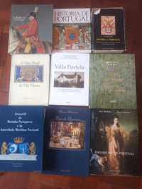 Conjunto de livros de vários temas