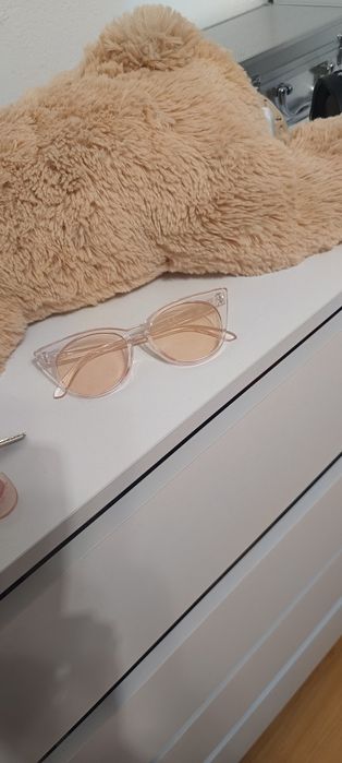 Różowe okulary zerówki UV400