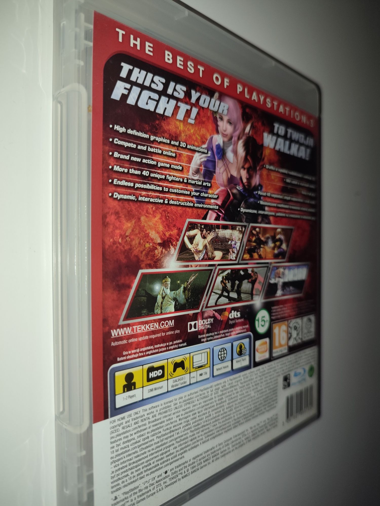 Gra Ps3 Tekken 6 gry PlayStation 3 GTA V UFC Mafia Sniper Crash NFS GT