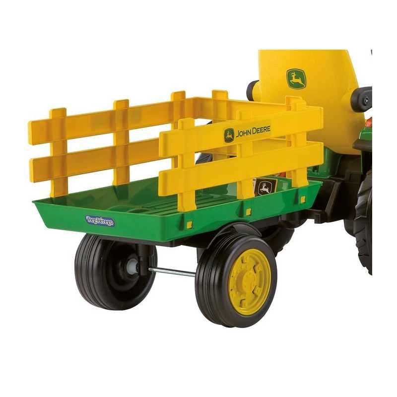 Nowy traktor JOHN DEERE dla dzieci pojazd z przyczepką 2x165W