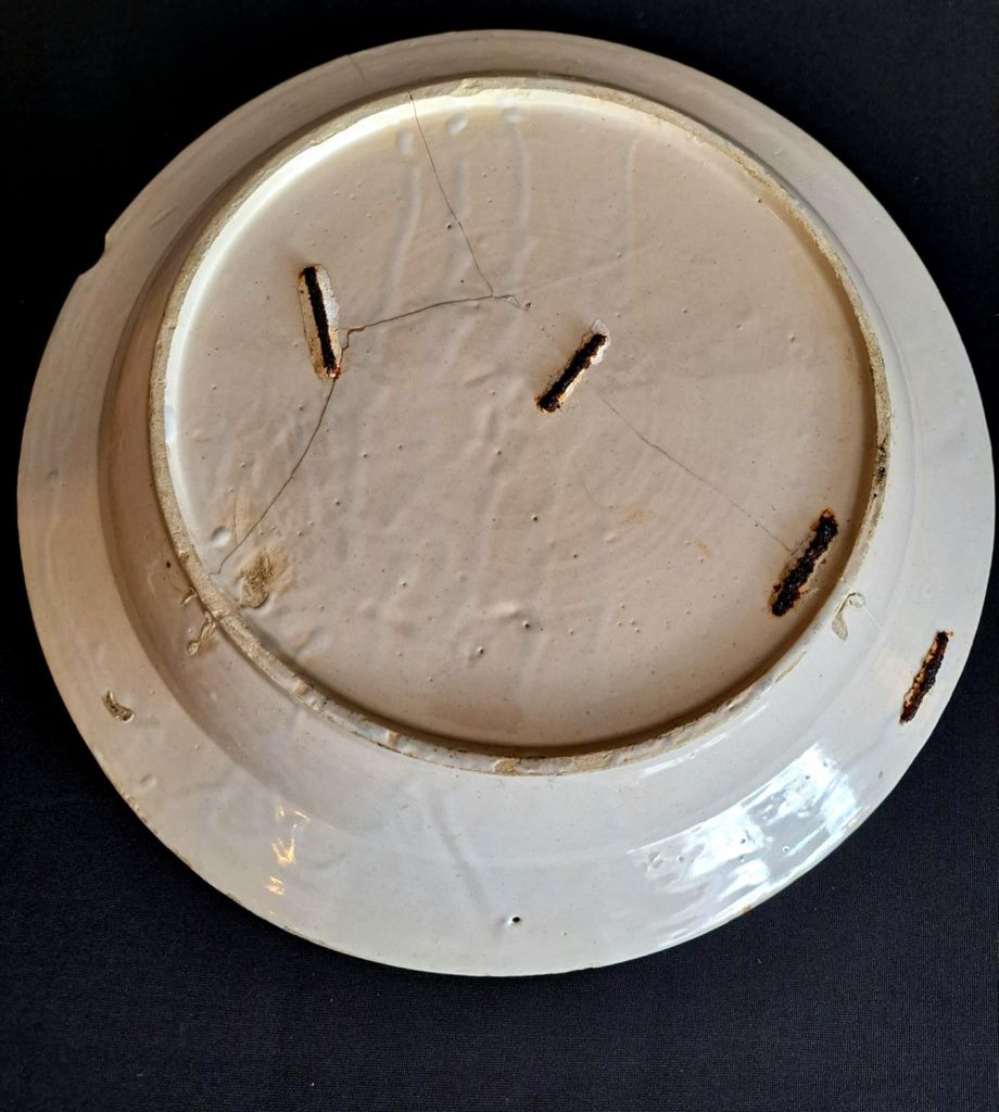 Prato antigo em Faiança portuguesa 36cm