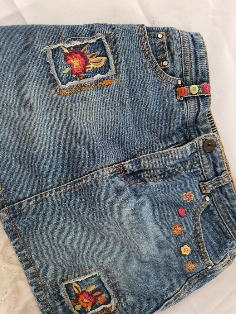 Urocza spódniczka jeans jeansowa dla dziewczynki R.116