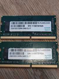 DDR4 SODIMM 2400 CL17 4GB zestaw 2x2GB Apacer