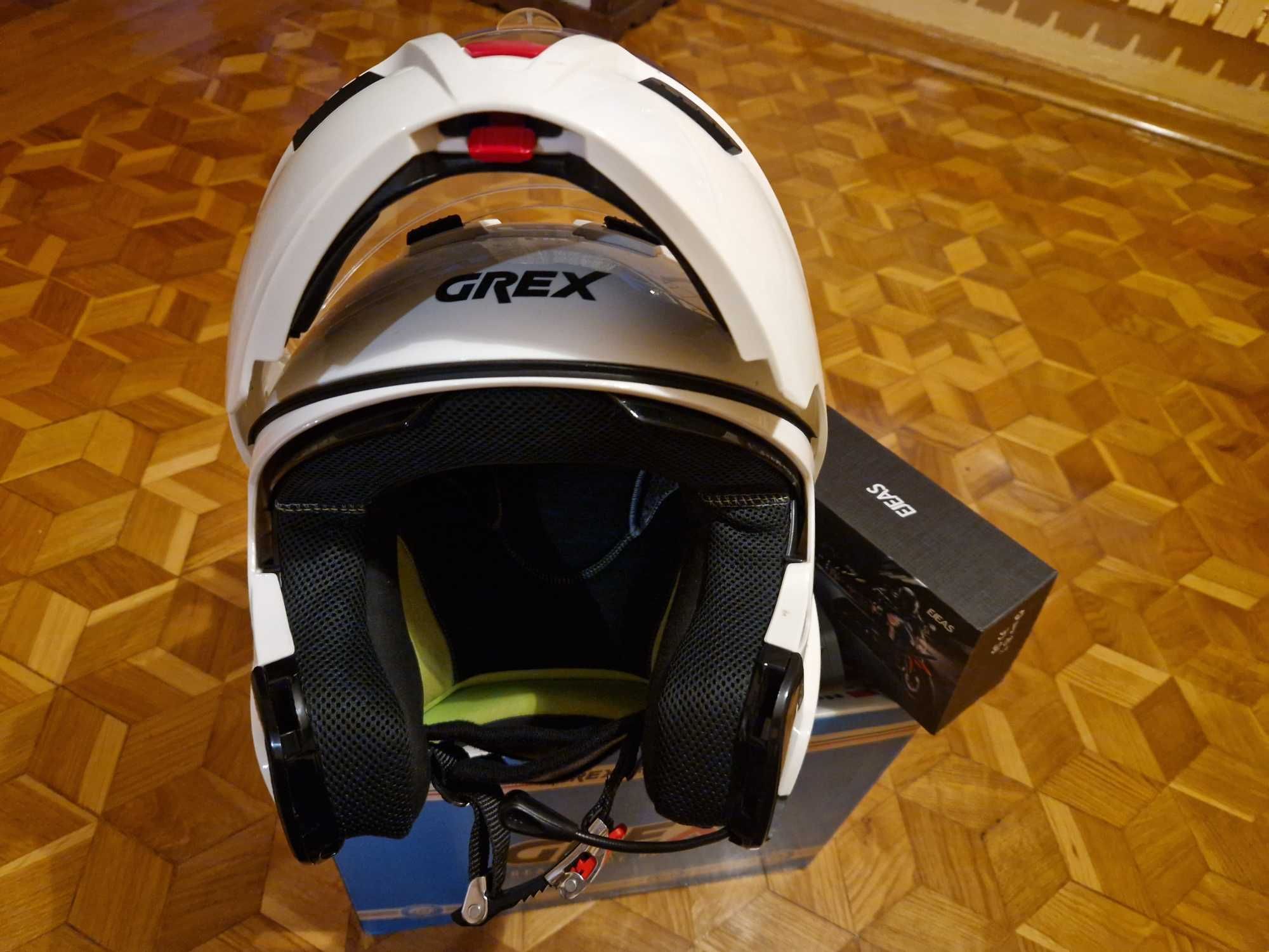 Kask Motocykl  Nolan Grex G9.1 Biały Evolve Modularny Kinetic