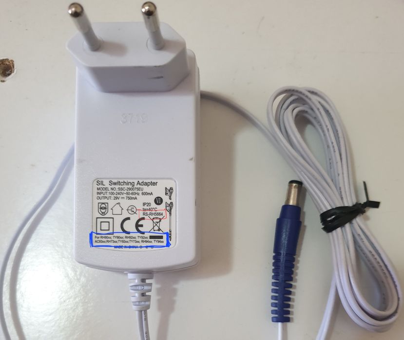 Carregador ORIGINAL Rowenta NOVO