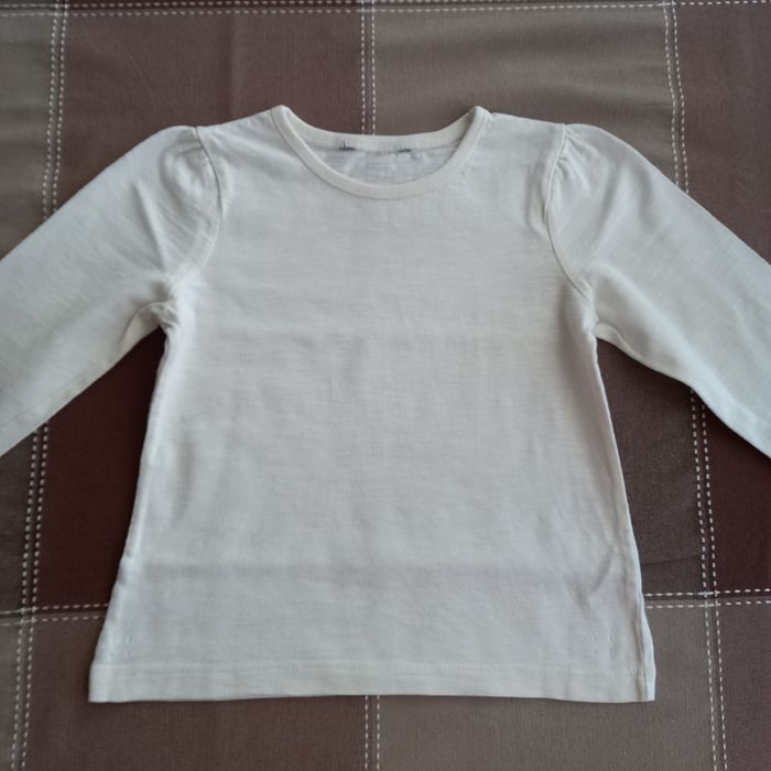 Bluzki, bluzeczki dziewczęce z długim rękawem, r. 86-92 Zestaw