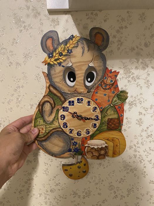 Часы мышка в детскую