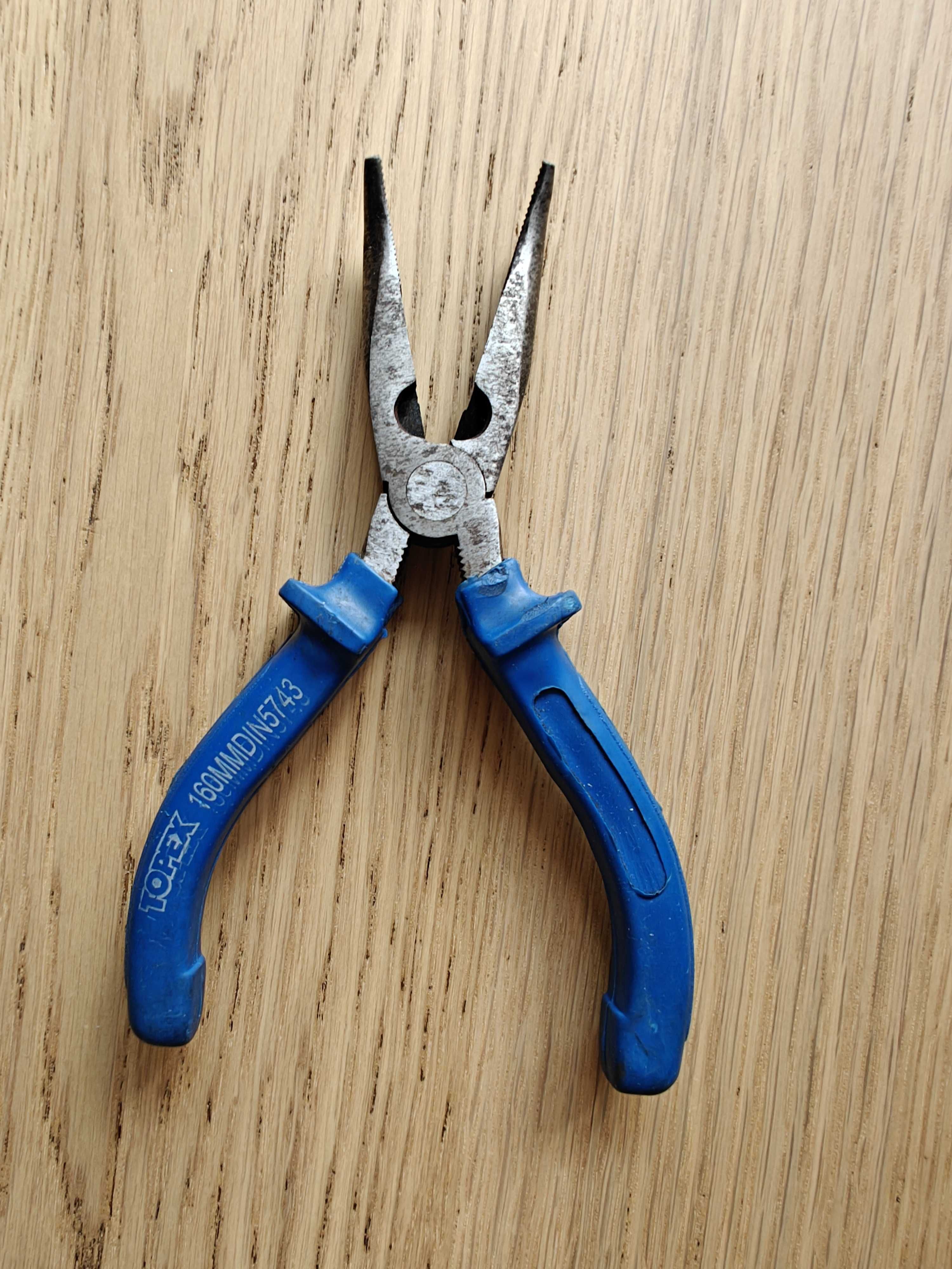 Szczypce wydłużone wygięte Topex 160 mm DIN5743