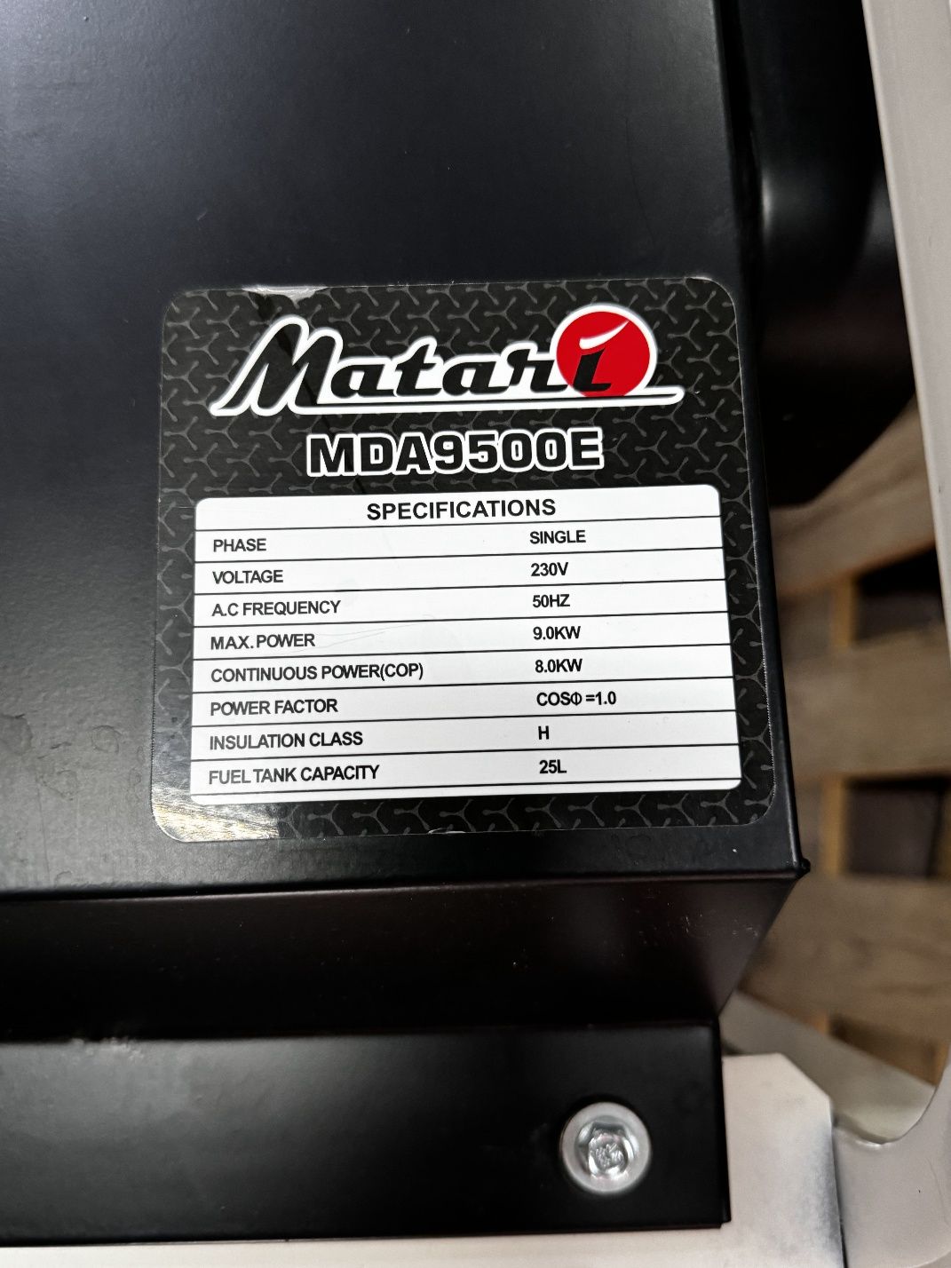 Дизельный генератор Matari MDA9500E
