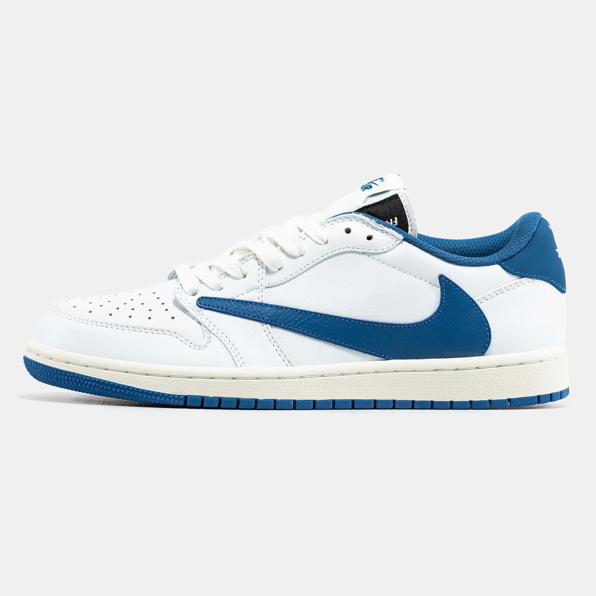 Кожаные кроссовки Nike Air Jordan 1 Low Travis Scott x Gucci x Supreme