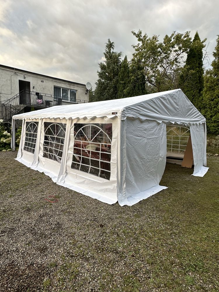 Wynajem namiot bankietowy 5m x 8m, stoły i krzesła