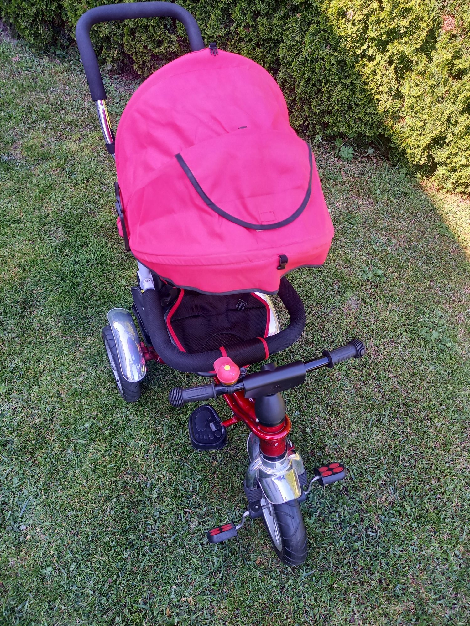 Rowerek 3w1 trójkołowy HELLO BABY do 40KG pompowane koła