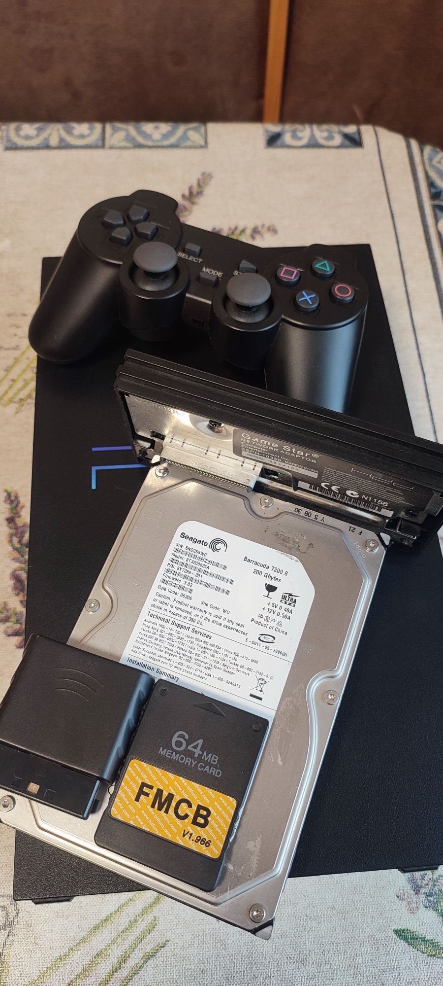 Playstation 2 FAT с HDD 500gb, установлено 140 игр