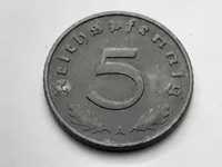 Niemcy III Rzesza 5 fenigów, pfennig 1940 rok mennica A