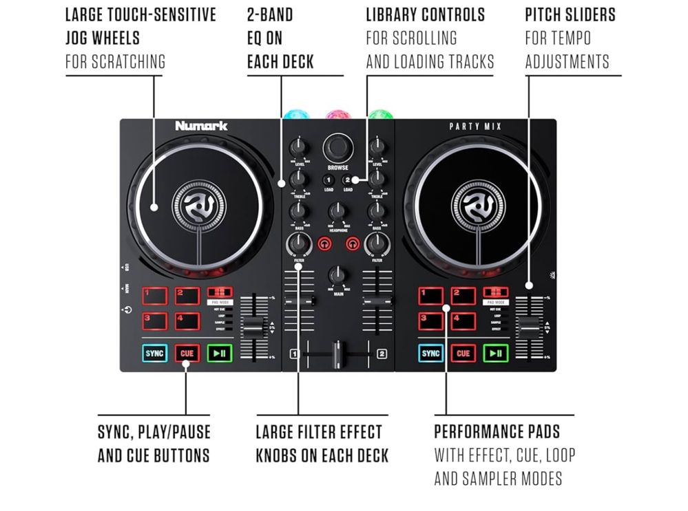 Numark Party Mix II Teclado de DJ