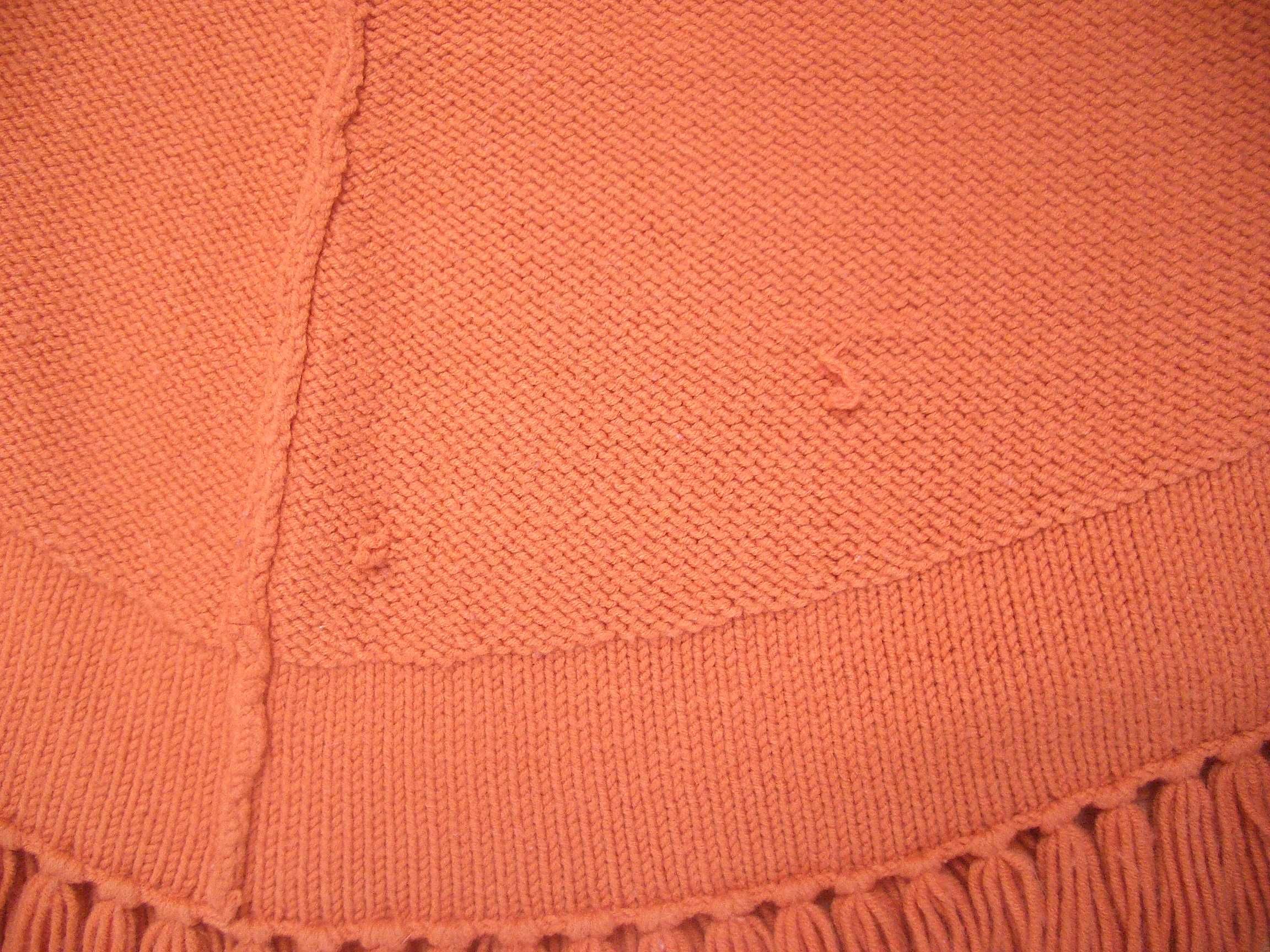 Poncho laranja Zara