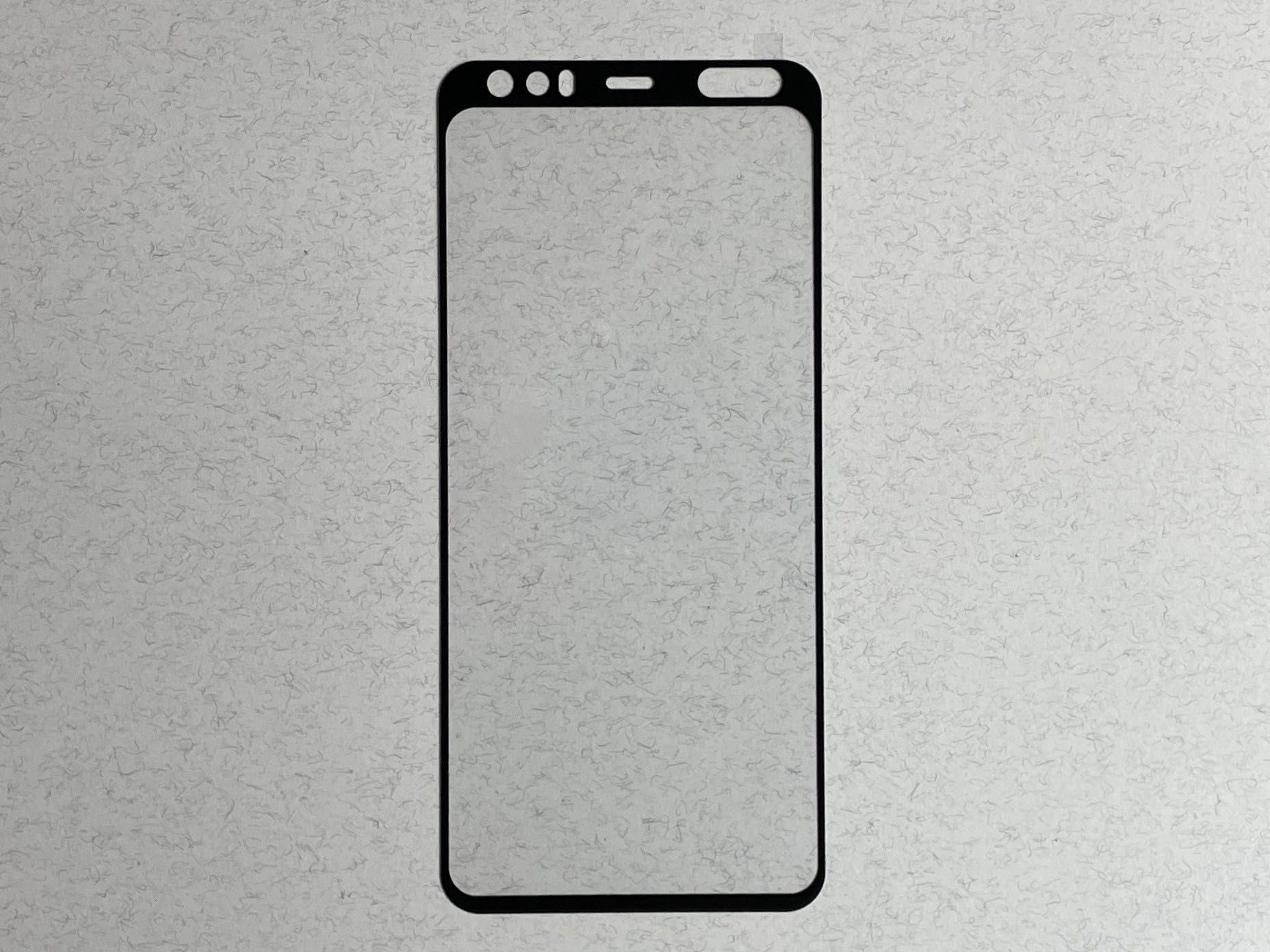 Google Pixel 4 XL захисне скло 3D PREMIUM з чорною рамкою стекло