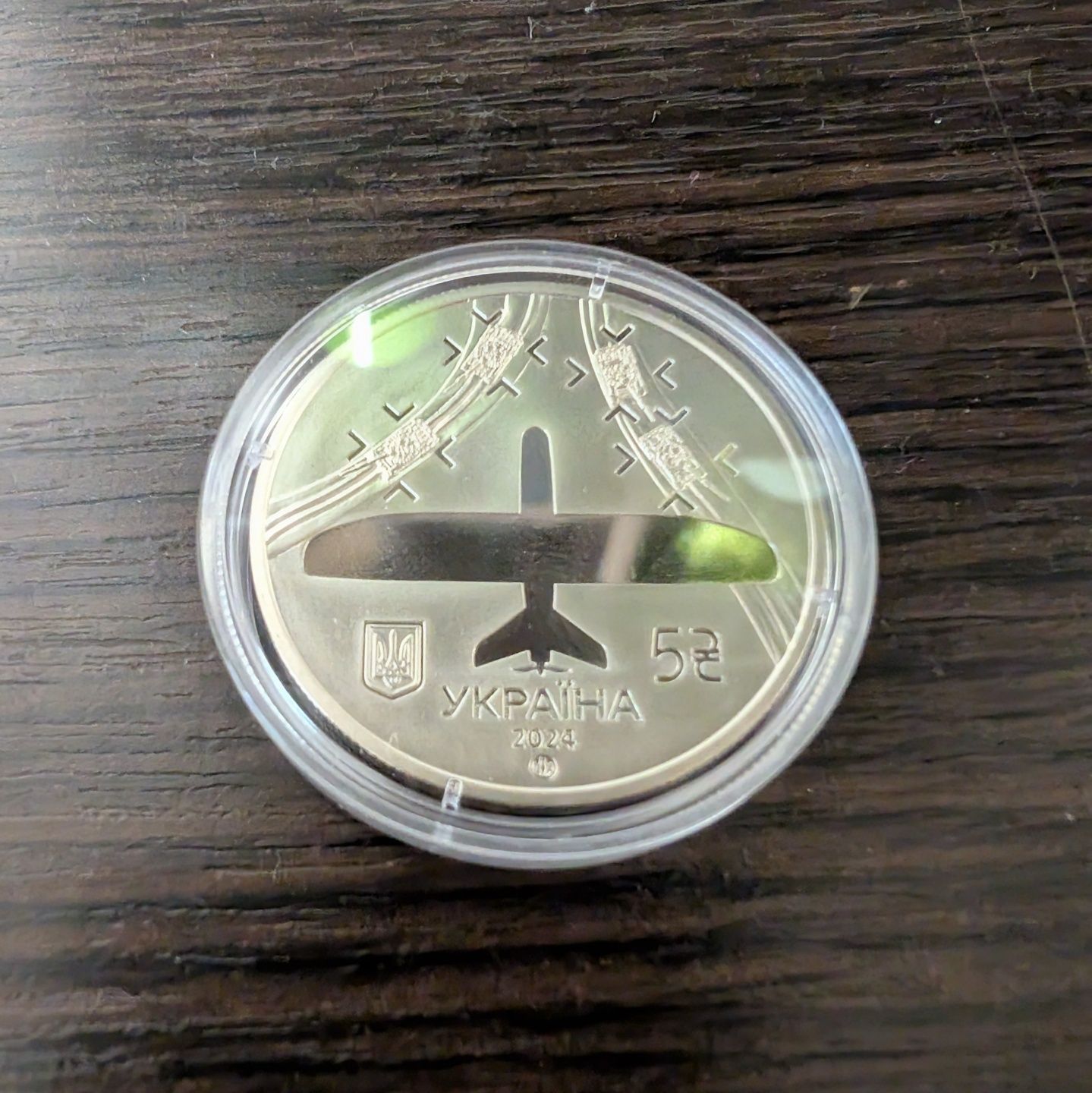 Монета НБУ Українська бавовна."Лелека-100" 5 гривень