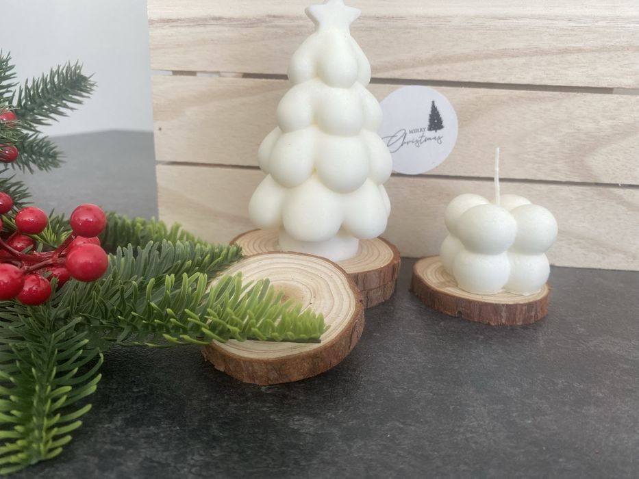 Piekna choinka świece sojowe