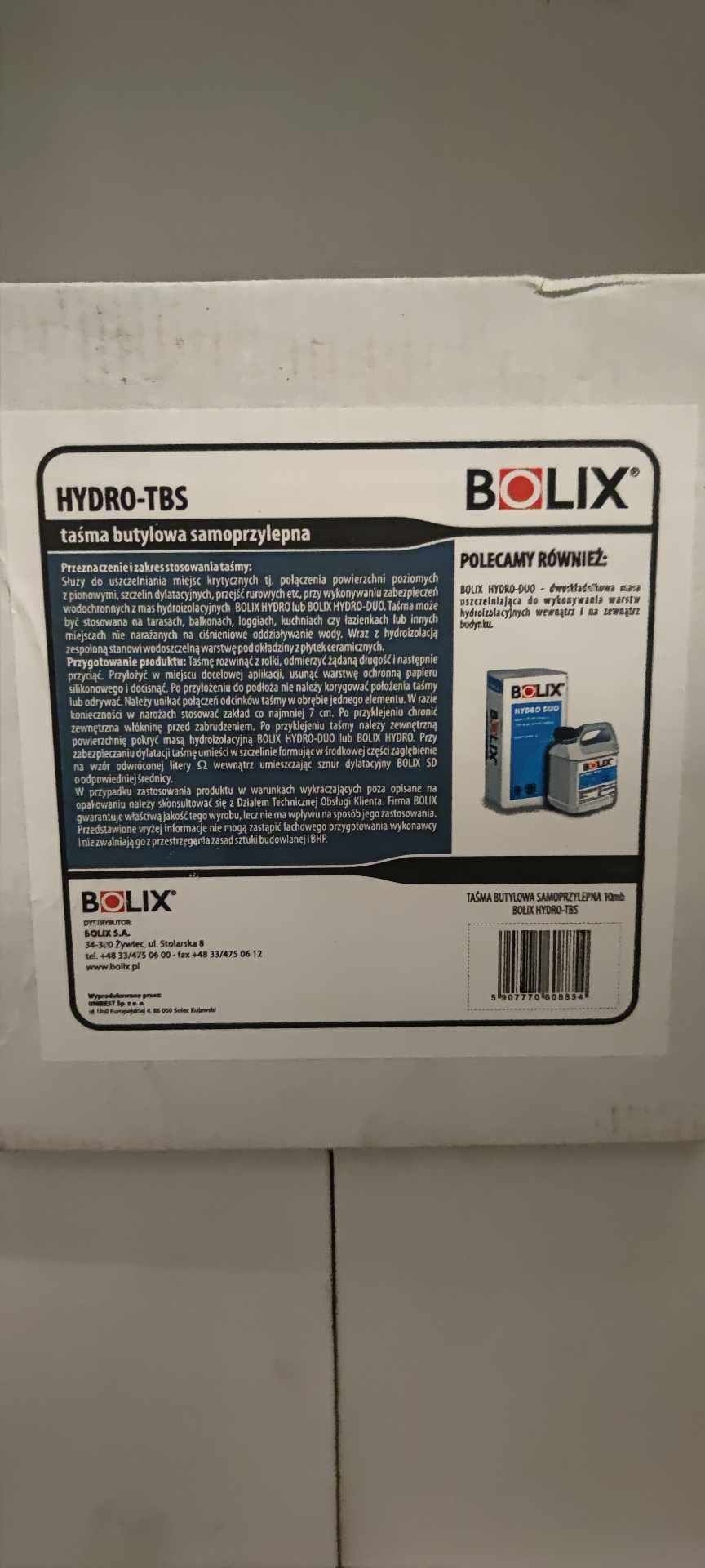 Taśma butylowa Bolix TBS 10cm x 10 mb