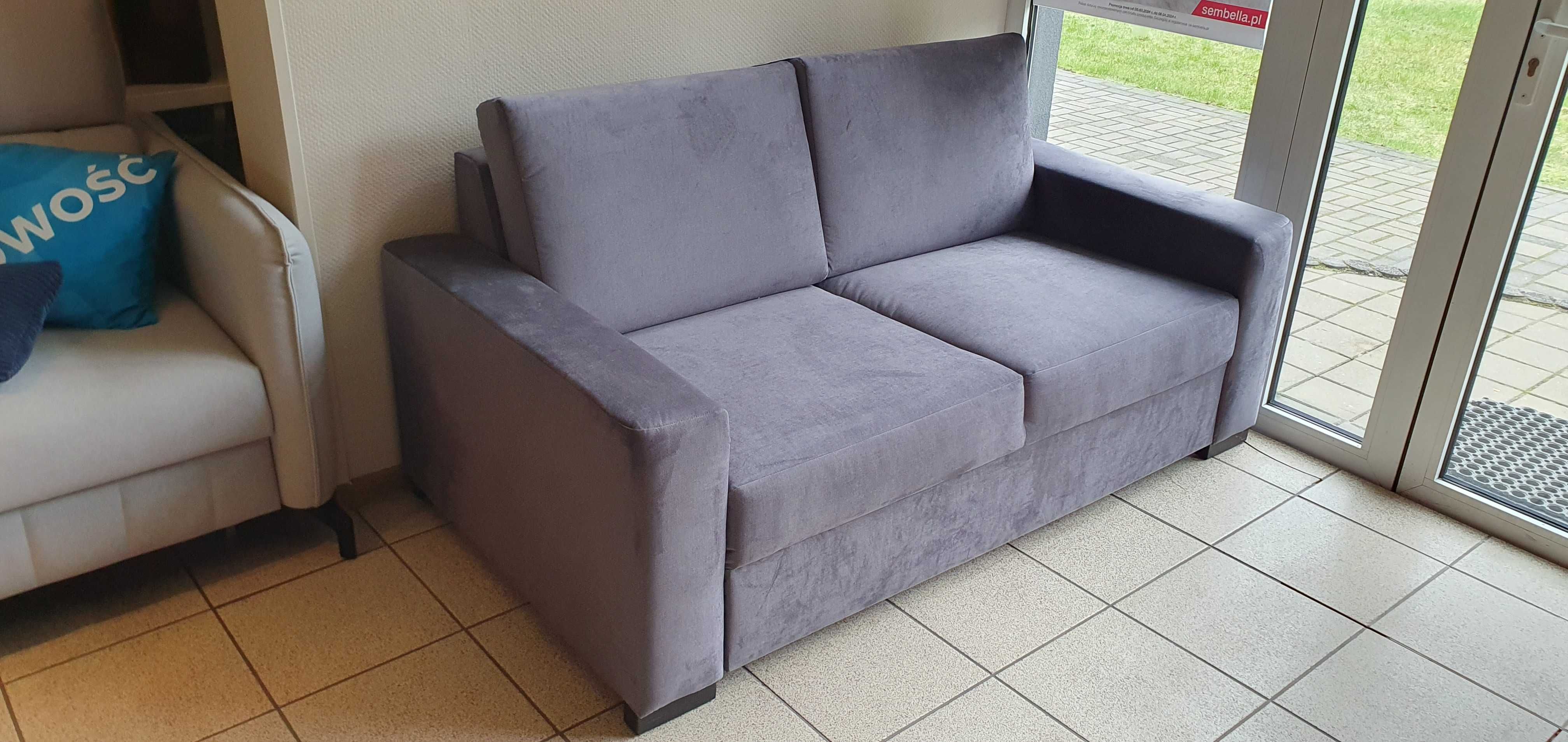 Szara sofa 175 cm BOSS rozkładana do przodu na automacie Libro