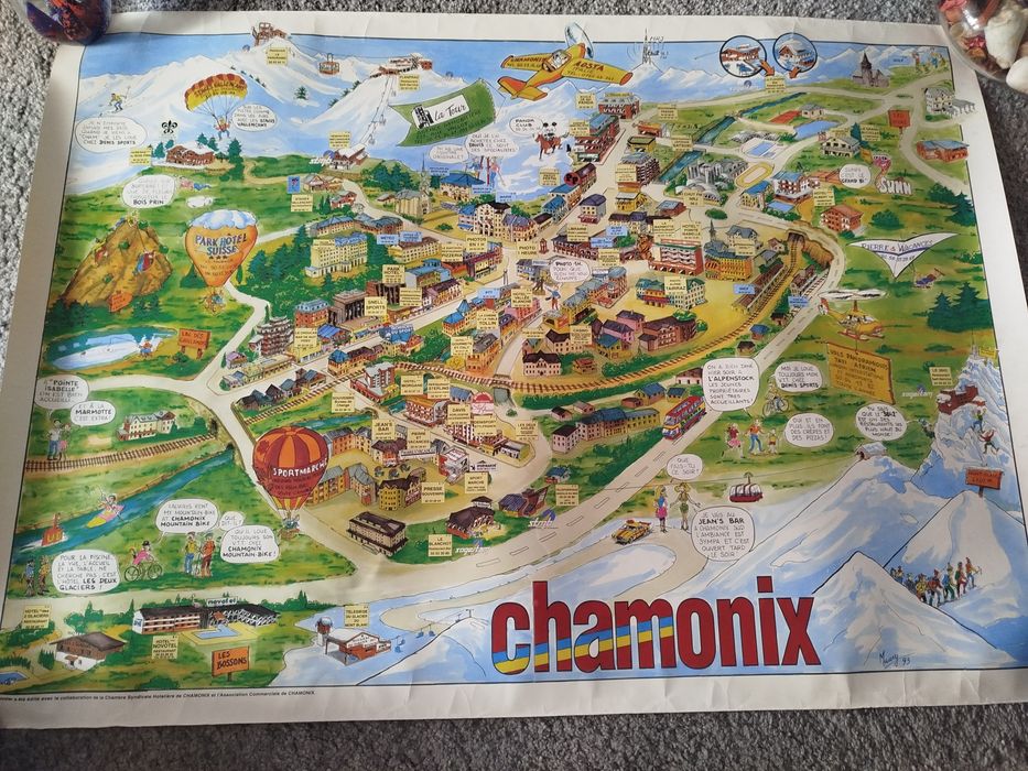 Cartaz animado da cidade Francesa Chamonix