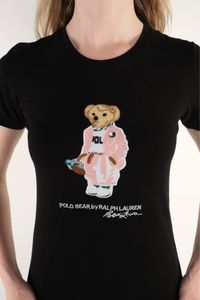 POLO BEAR by RALPH LAUREN Женская футболка черная Новинка 2024 люкс