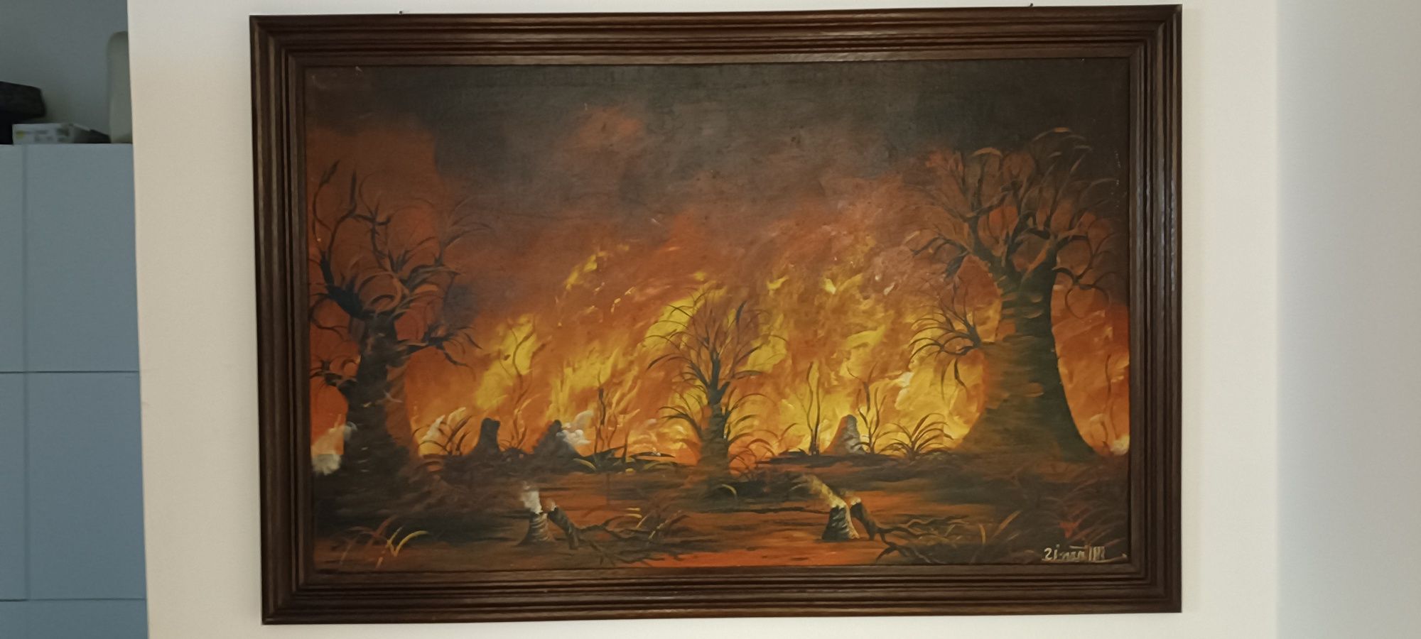 Pinturas africanas emolduradas