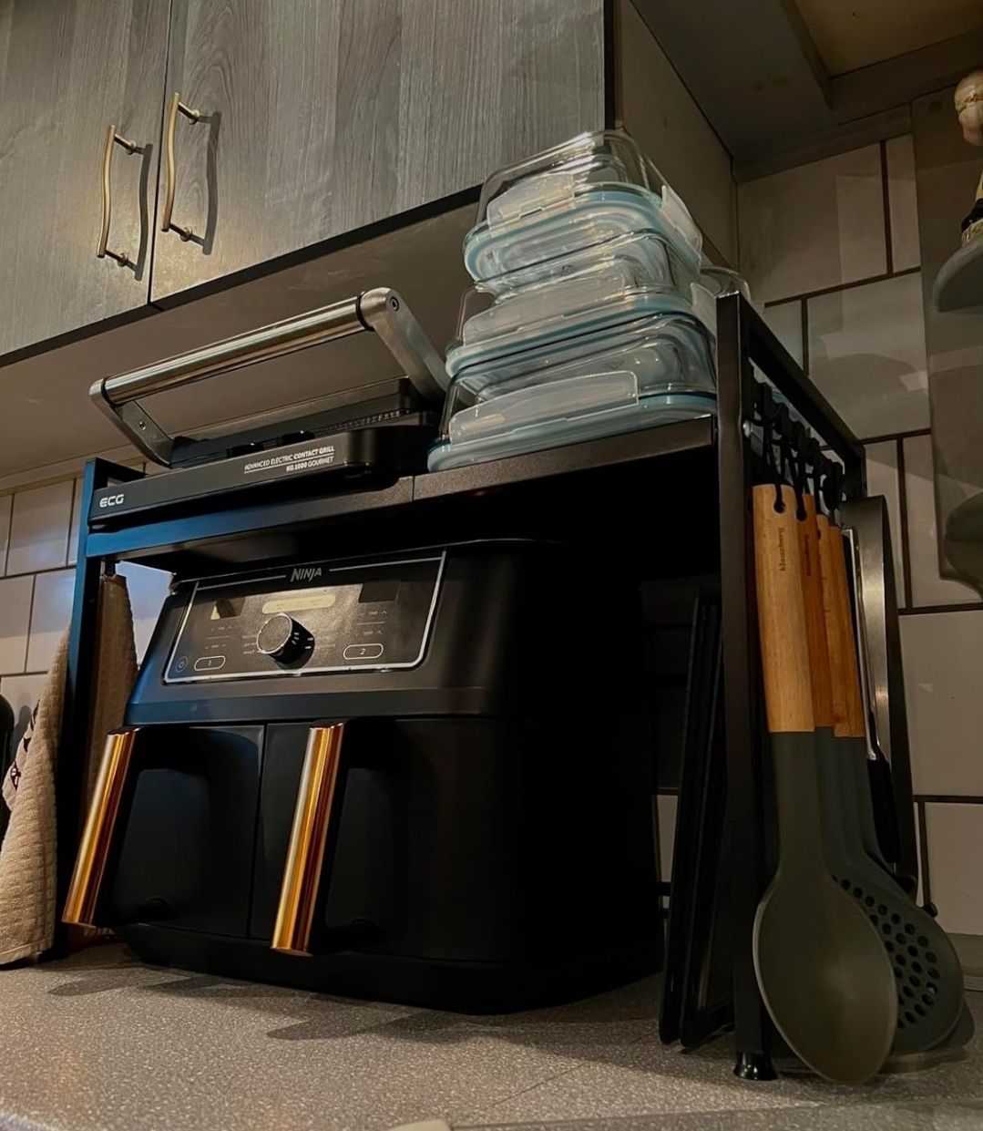 Nowa kuchenna półka nadstawka na mikrofalówkę airfryer ekspres na blat