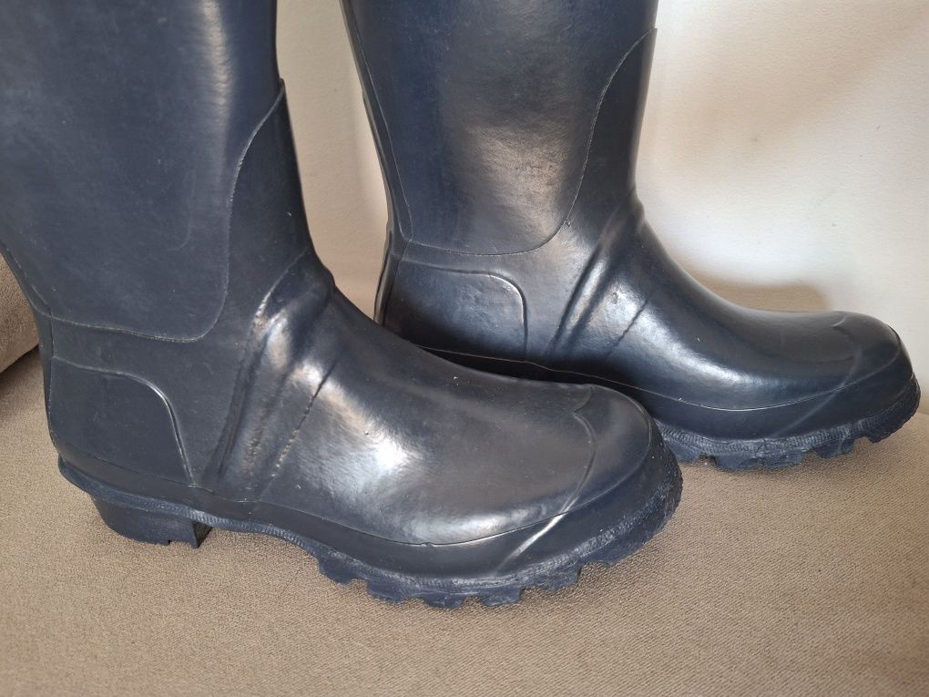 Barbour kalosze wysokie granatowe