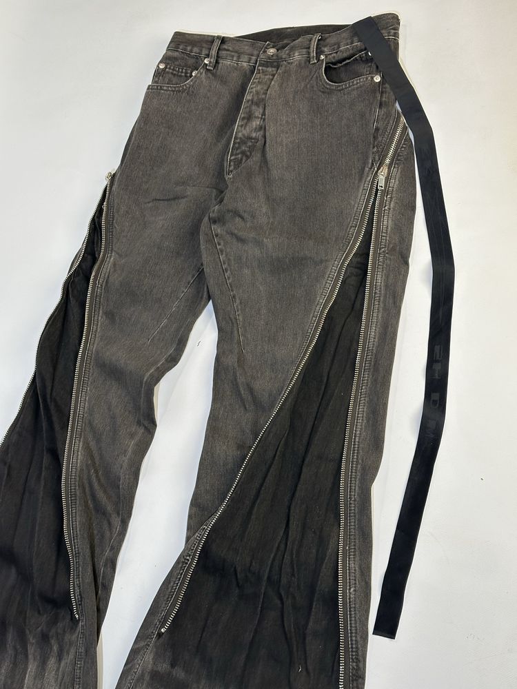 Rick Owens bolan banana cut джинсы штаны клеш faded archive opium S M