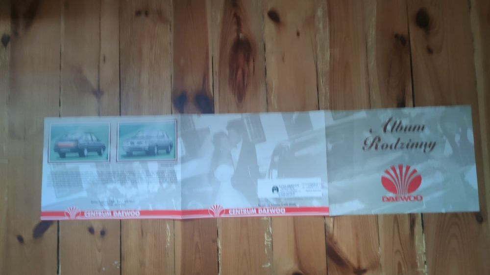 Prospekt samochodowy Daewoo z 07/1997 roku  stan kolekcjonerski