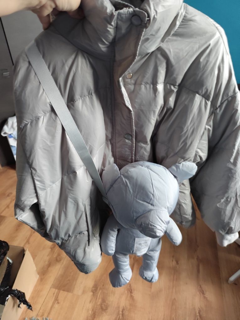 Kurtka damska z misiem torebką L/ xl
