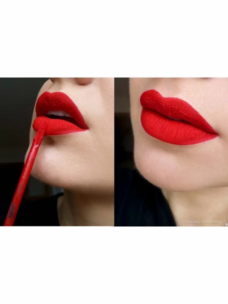 Ідеальна червона помада nouba millebaci long lasting lip color №7