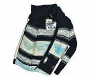 Superdry Gruby Ciepły Rozpinany Sweter Damski M