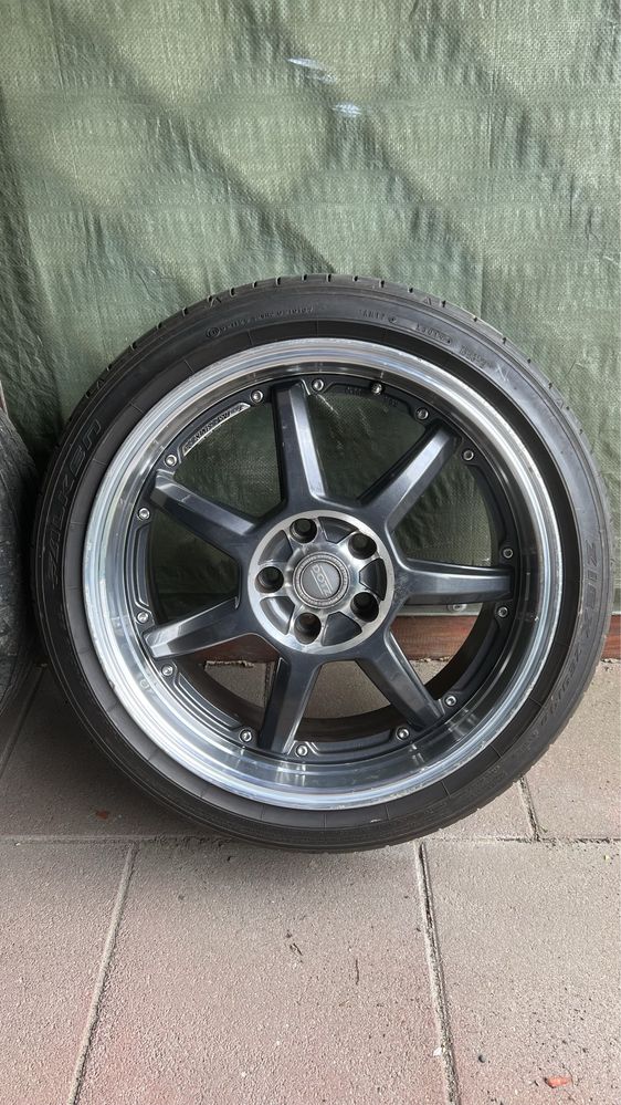 Alufelgi 5x112 18 Dotz Fast Seven+opony 225/40 18 Falken