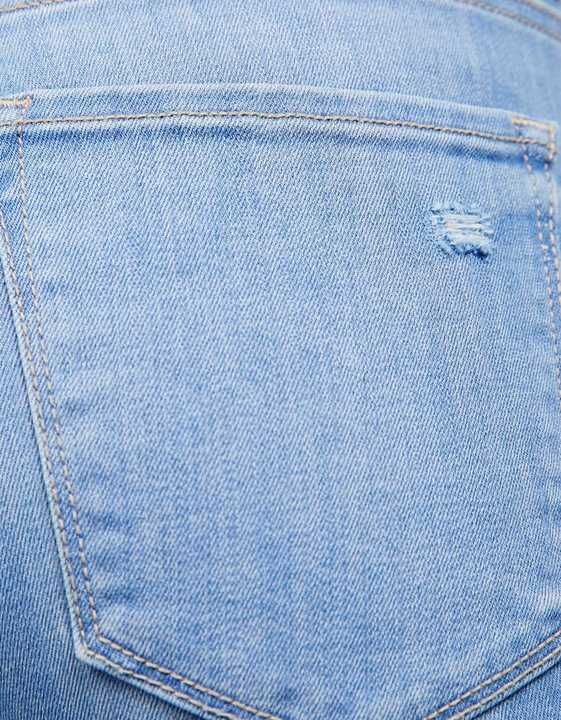 BERSHKA jeans rurki SKINY przecierane DZIURY 34 XS