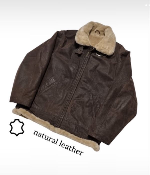 Kożuch / Kurtka pilotka B3 – XXL skórzana