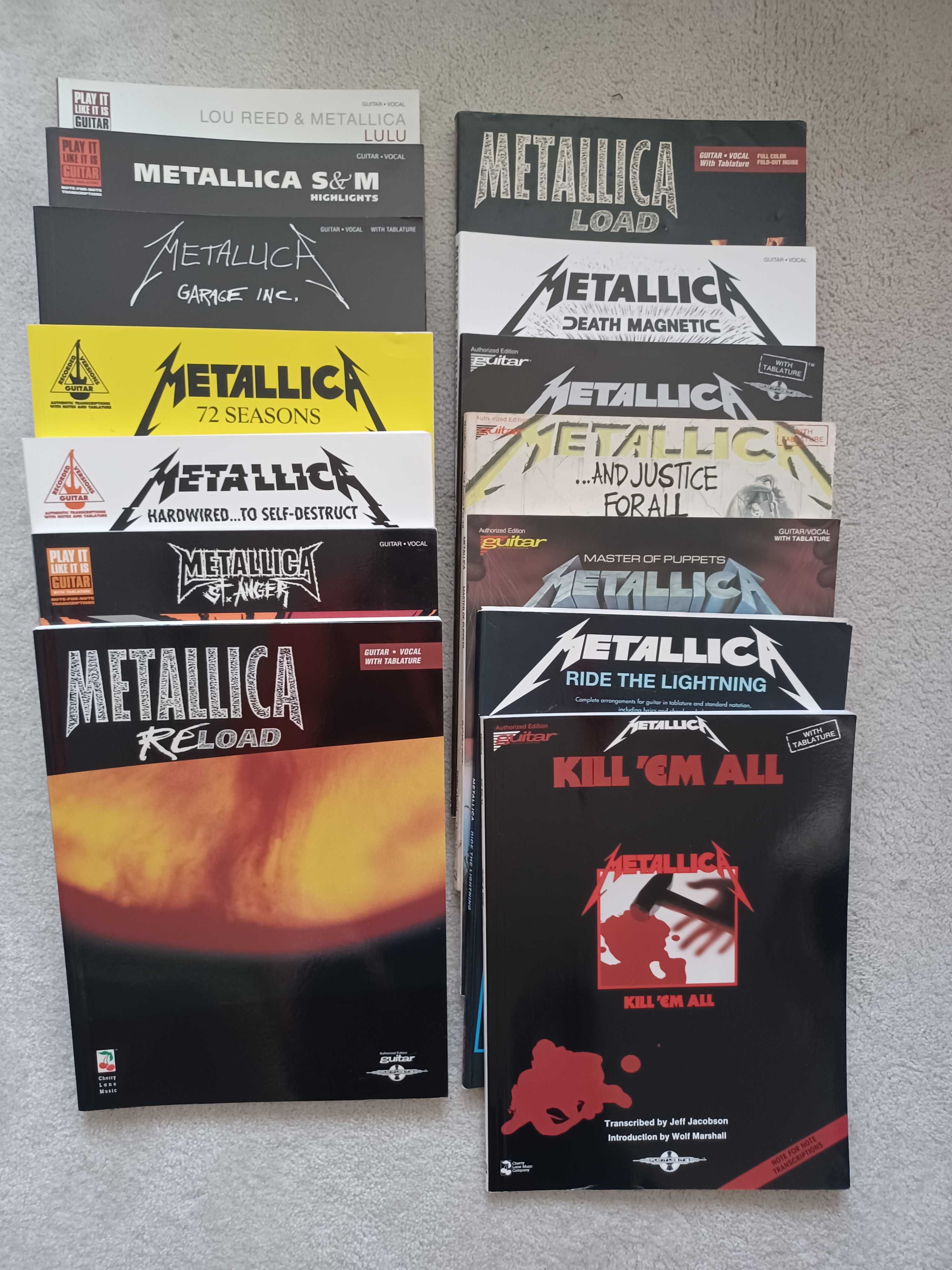 Guitar Tab Book - Livro Tablatura Guitarra - Coleção Metallica